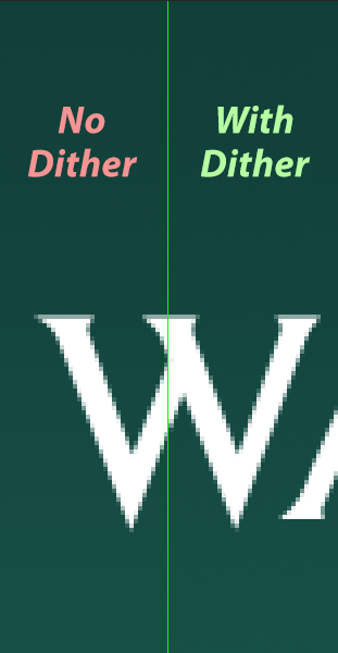 With or without dither